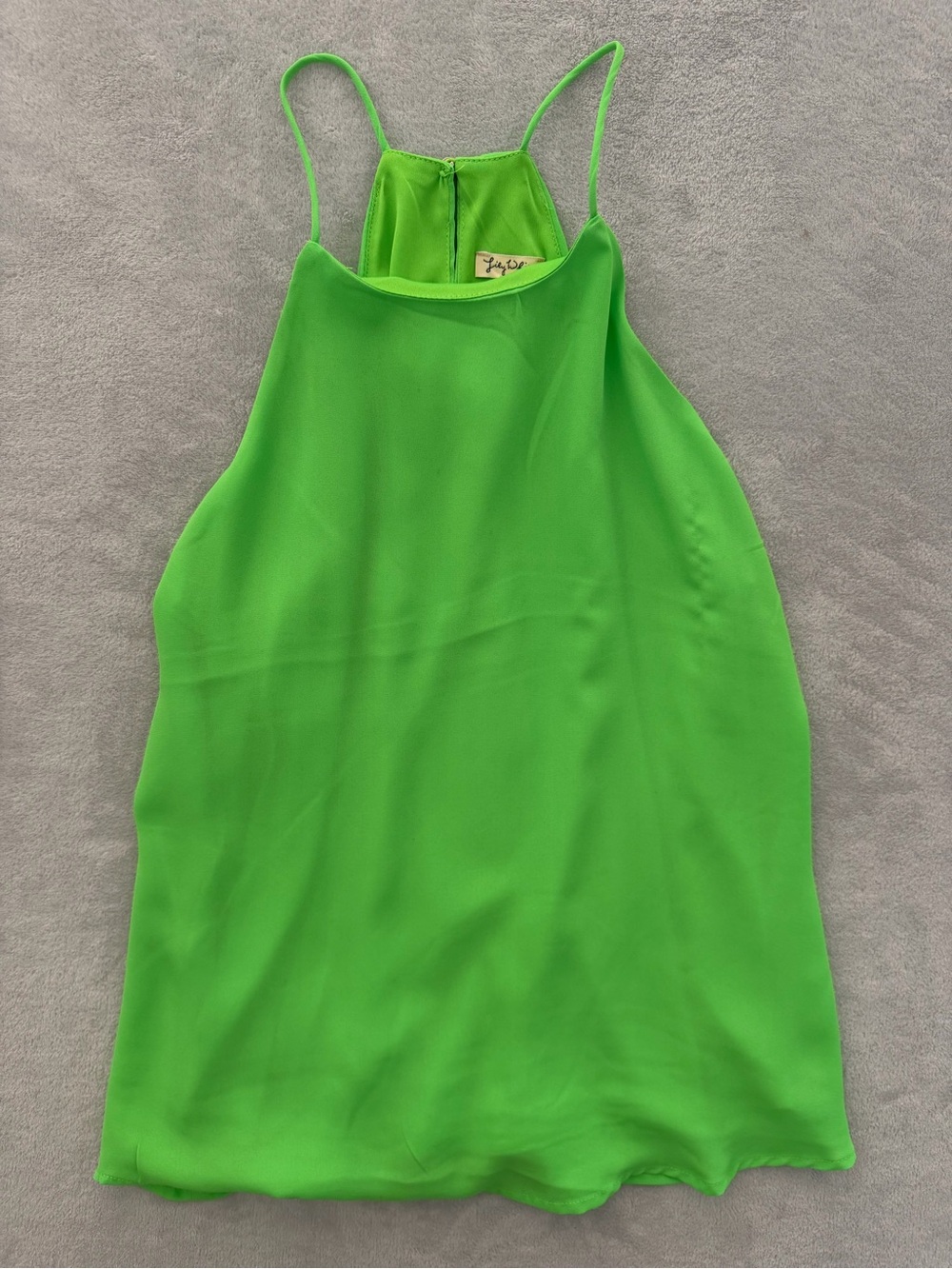 Lily White Neon Green Spaghetti-Strap Camisole